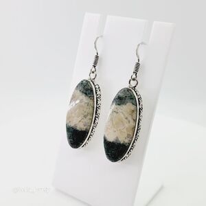 Jasper Handmade Drop Dangle Earrings Jewelry 2.06"